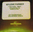 Mylène Farmer Oui mais... Non DVD Promo Grèce