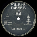 Mylène Farmer et Seal Les mots Maxi 45 Tours France