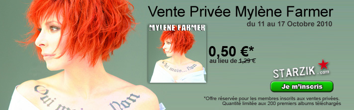 Mylène Farmer Oui mais... Non Vente Privée Starzik