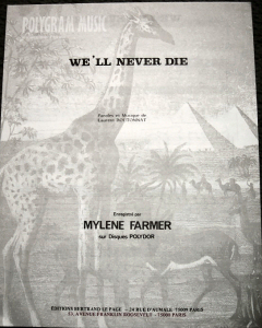 We'll never die - Partition Editions dites Girafe