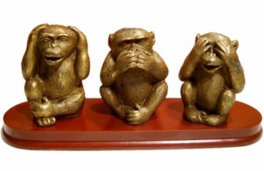 Les 3 singes sagesse