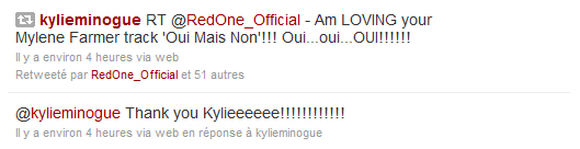 RedOne Kylie Minogue Twitter