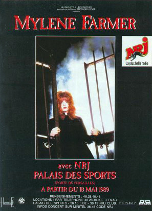 Mylène Farmer - Affuche Tour 89