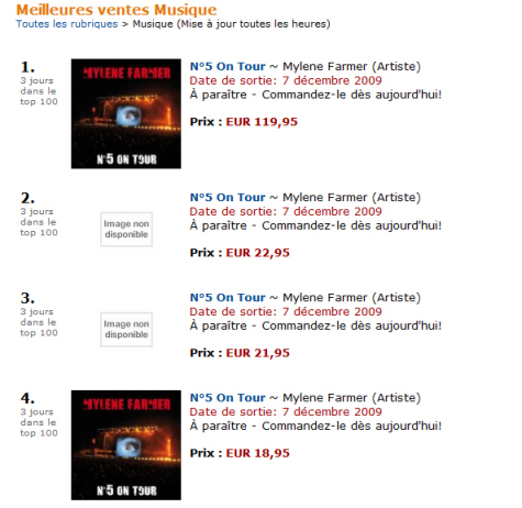 N°5 On Tour Pré Commandes Amazon