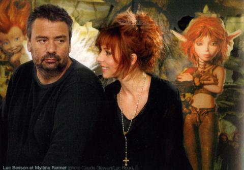 Luc Besson et Mylène Farmer