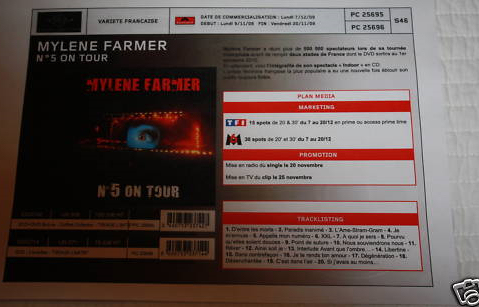 Mylène Farmer N°5 On Tour