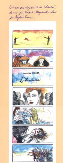 Storyboard Mylène Farmer Libertine