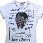 Mylène Farmer Merchandising Tour 2009 Skinny Femme Skull Blanc