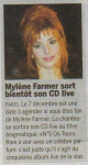 Mylène Farmer Presse 20 minutesSuisse 06112009