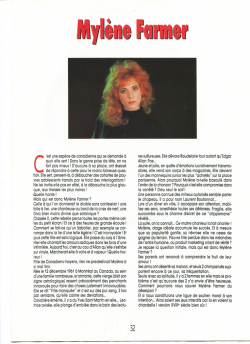 Mylène Farmer Presse Star Music Eté 1991