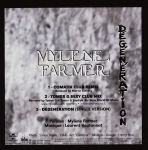 Mylène Farmer Dégénération CD Maxi Promo Pochette Verso