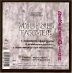 Mylène Farmer Dégénération CD Single Pochette verso