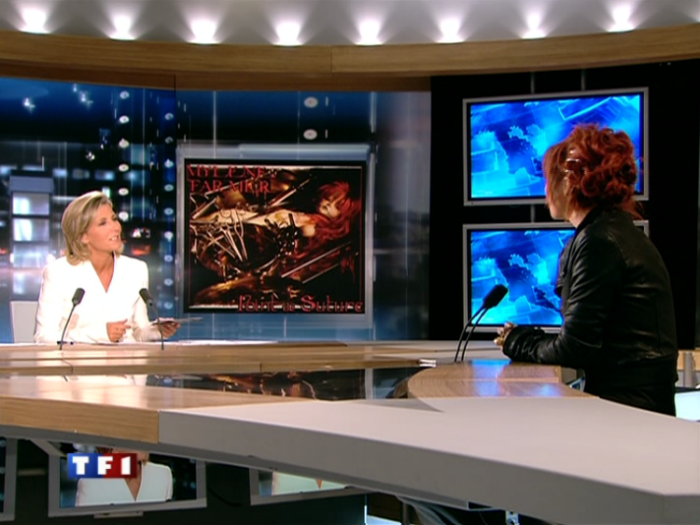 Claire Chazal et Mylène Farmer JT de 20 heures TF1 31 août 2008