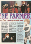 Mylène Farmer Presse Podium Février 1992