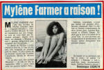 Mylène Farmer Ici Paris 04 octobre 1984