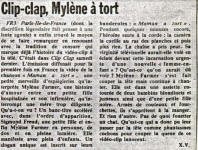 Mylène Farmer Libération Juillet 1984