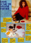 Mylène Farmer Poster Magazine Novembre 1984