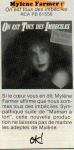 Mylène Farmer Presse Antenne Mars 1985