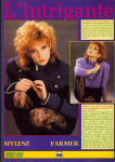 Mylène Farmer Presse Cool Octobre 1986