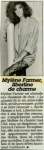 Mylène Farmer Femme Actuelle 30 juin 1986