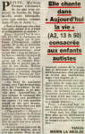 Mylène Farmer La Dépêche de Midi 24 Août 1986