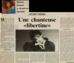 Mylène Farmer Le Républicain Lorrain 14 Septembre 1986