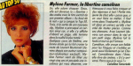 Mylène Farmer Télé Loisirs 27 octobre 1986