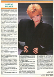 Mylène Farmer TV Video Jaquettes Juin 1986