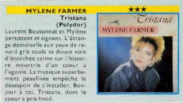 Mylène Farmer Foto Music Mai 1987