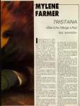 Mylène Farmer Presse Graffiti Hors Série N°4 1987