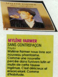 Mylène Farmer Presse Rock News Décembre 1987