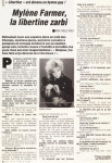 Mylène Farmer Presse Gai Pied 12 janvier 1987
