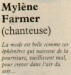 Mylène Farmer Le Matin de Paris 20 Mars 1987