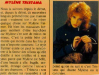 Mylène Farmer Pilote Avril 1987