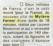 Mylène Farmer Presse Best Novembre 1988