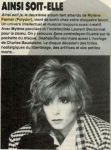 Mylène Farmer Presse Gai Pied 17 mai 1988 1988