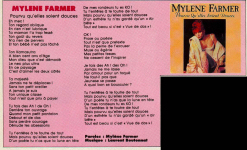 Mylène Farmer Presse Graffiti Novembre 1988