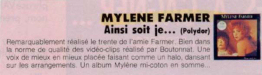 Mylène Farmer Presse Jeune et Jolie Mai 1988