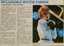Mylène Farmer Presse Le Courrier Picard 18 mai 1988