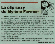 Mylène Farmer Presse Le Hérisson 15 novembre 1988