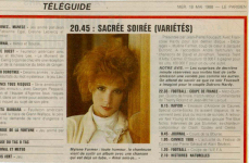 Mylène Farmer Presse Le Parisien 18 mai 1988 1988