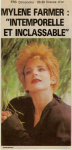 Mylène Farmer Presse Le Provencal 20 août 1988