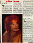 Mylène Farmer Presse Paroles et Musique Mai 1988