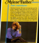 Mylène Farmer Presse Rock Music Février 1988