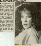 Mylène Farmer Presse Sud Ouest 26 octobre 1988