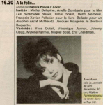 Mylène Farmer Presse Télé Journal 18 juin 1988