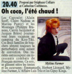 Mylène Farmer Presse Télé Loisirs 04 uillet 1988