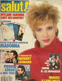 Mylène Farmer Presse Salut mars 1988