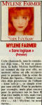 Mylène Farmer Presse Graffiti Avril 1989