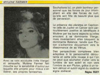Mylène Farmer Presse Astres Septembre 1989
